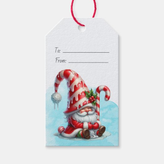 Erstellen Sie Ihren eigenen Jolly Peppermint Weihn Geschenkanhänger (Vorderseite)