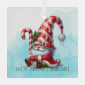 Erstellen Sie Ihren eigenen Jolly Peppermint Weihn Ornament Aus Glas (Rückseite)