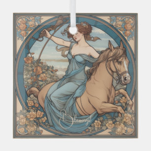 Erstellen Sie Ihren eigenen Jugendstil-Schützling Ornament Aus Glas