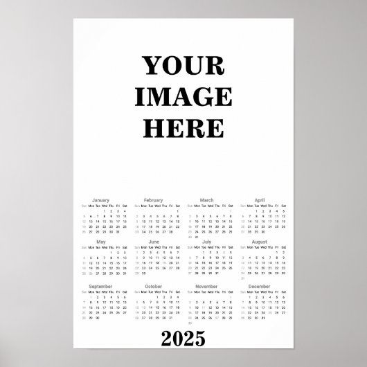 Erstellen Sie Ihren eigenen Kalender 2025 Poster (Vorne)