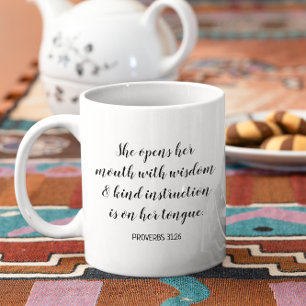 Erstellen Sie Ihren eigenen kalligrafischen Bibelv Kaffeetasse