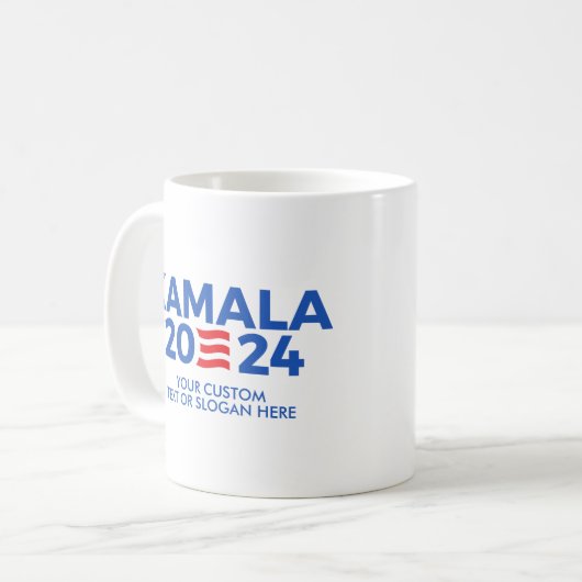 Erstellen Sie Ihren eigenen Kamala Harris 2024 rec Kaffeetasse (Vorderseite Links)