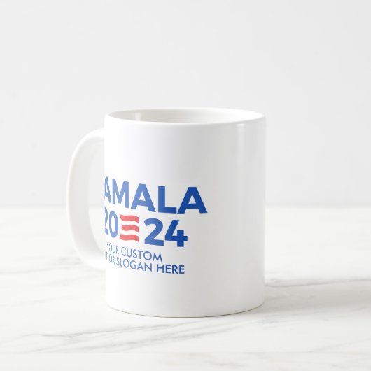 Erstellen Sie Ihren eigenen Kamala Harris 2024 rec Kaffeetasse (Vorderseite Links)