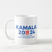 Erstellen Sie Ihren eigenen Kamala Harris 2024 rec Kaffeetasse (Links)