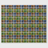 Erstellen Sie Ihren eigenen karierten Karton-Platz Geschenkpapier (Flach)