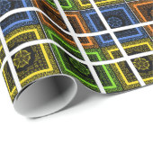 Erstellen Sie Ihren eigenen karierten Karton-Platz Geschenkpapier (Rolleneckpunkt)