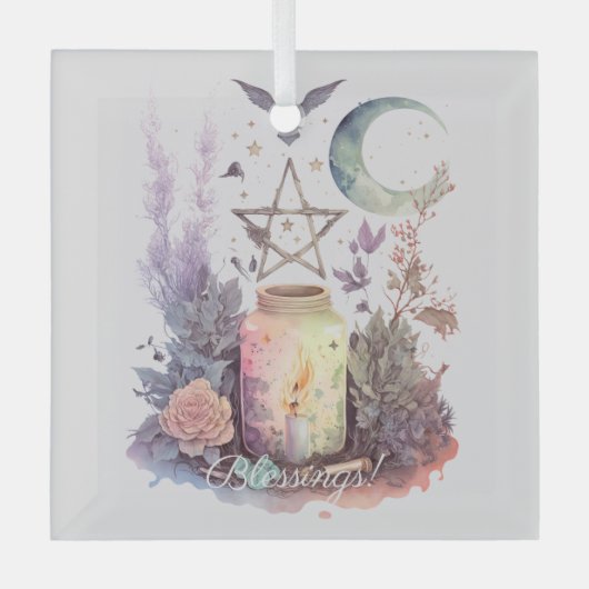 Erstellen Sie Ihren eigenen keltischen Altar Ornament Aus Glas (Vorderseite)