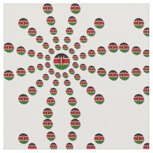 Erstellen Sie Ihren eigenen Kenya Polka Dot schwar Stoff (Nahaufnahme)