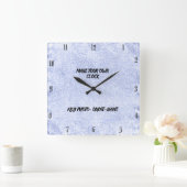 ERSTELLEN SIE IHREN EIGENEN KLOCK QUADRATISCHE WANDUHR (Zuhause)