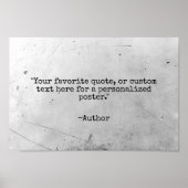 Erstellen Sie Ihren eigenen Kostenvoranschlag Poster (Vorne)