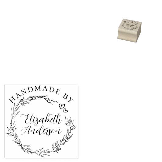 Erstellen Sie Ihren eigenen Kranz und Ihr eigenes  Gummistempel (Stempel)