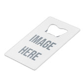 Erstellen Sie Ihren eigenen Kreditkartenschalter Geldbeutel Flaschenöffner (Vorderseite Schrägansicht)