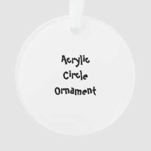 Erstellen Sie Ihren eigenen Kreis-Acryl-Schmuck Ornament