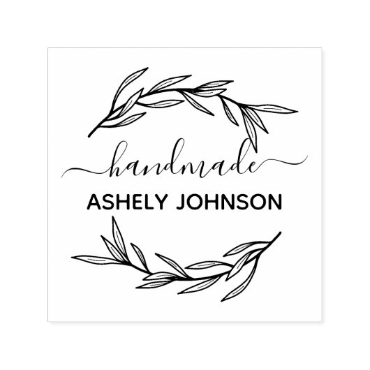 Erstellen Sie Ihren eigenen Laurel Leaf Handmade-N Permastempel (Design)