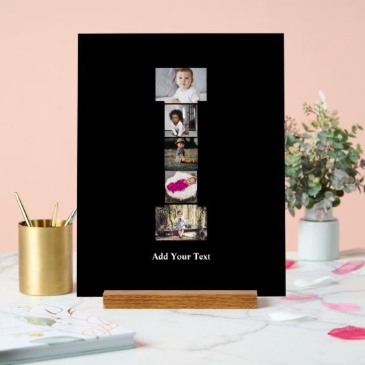 Erstellen Sie Ihren eigenen Letter-I-FotoCollage Acrylschild (Hochzeit)