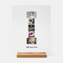 Erstellen Sie Ihren eigenen Letter-I-FotoCollage Acrylschild