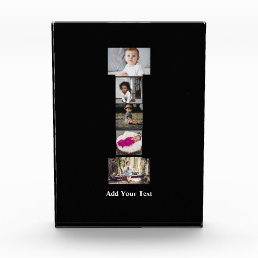 Erstellen Sie Ihren eigenen Letter-I-FotoCollage Fotoblock (Vorderseite)