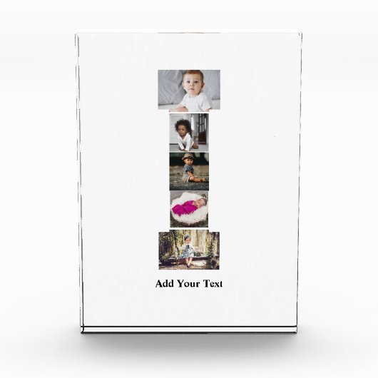 Erstellen Sie Ihren eigenen Letter-I-FotoCollage Fotoblock (Vorderseite)