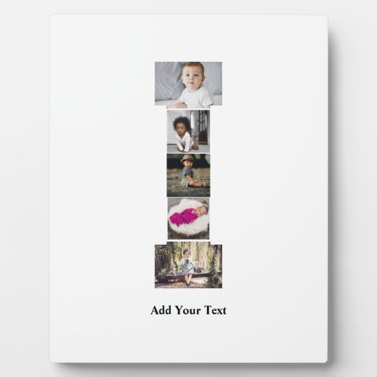 Erstellen Sie Ihren eigenen Letter-I-FotoCollage Fotoplatte (Vorderseite)