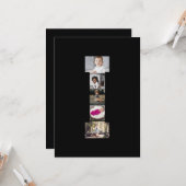 Erstellen Sie Ihren eigenen Letter-I-FotoCollage Karte (Vorderseite/Rückseite Beispiel)
