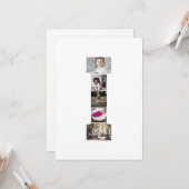 Erstellen Sie Ihren eigenen Letter-I-FotoCollage Karte (Vorderseite/Rückseite Beispiel)