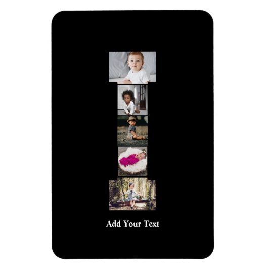 Erstellen Sie Ihren eigenen Letter-I-FotoCollage Magnet (Vertikal)