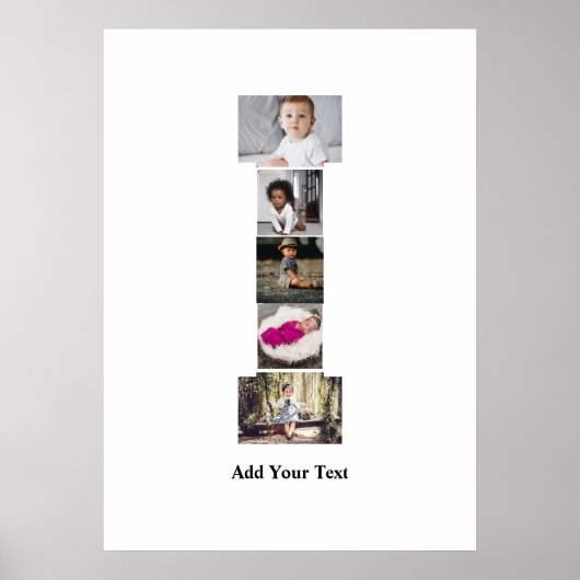 Erstellen Sie Ihren eigenen Letter-I-FotoCollage Poster (Vorne)