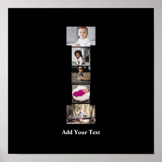 Erstellen Sie Ihren eigenen Letter-I-FotoCollage Poster (Vorne)