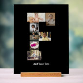 Erstellen Sie Ihren eigenen Letter of Foto Collage Acrylschild (Neutral)