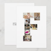 Erstellen Sie Ihren eigenen Letter of Foto Collage Dankeskarte (Vorne/Hinten)