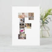 Erstellen Sie Ihren eigenen Letter of Foto Collage Karte (Stehend Vorderseite)