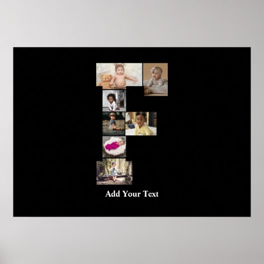 Erstellen Sie Ihren eigenen Letter of Foto Collage Poster (Vorne)