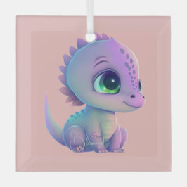 Erstellen Sie Ihren eigenen Lila Baby Dragon Ornament Aus Glas