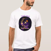 Erstellen Sie Ihren eigenen Lila Celestial Sagitta T-Shirt (Vorderseite)