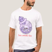 Erstellen Sie Ihren eigenen Lila Chibi Skull Liebe T-Shirt (Vorderseite)