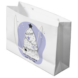 Erstellen Sie Ihren eigenen Lila Christbaum Große Geschenktüte
