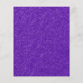 Erstellen Sie Ihren eigenen Lila Glitzer Flyer (Hinten)