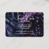 Erstellen Sie Ihren eigenen Lila Glitzer-Lipstick Visitenkarte (Rückseite)