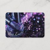 Erstellen Sie Ihren eigenen Lila Glitzer-Lipstick Visitenkarte (Vorderseite)