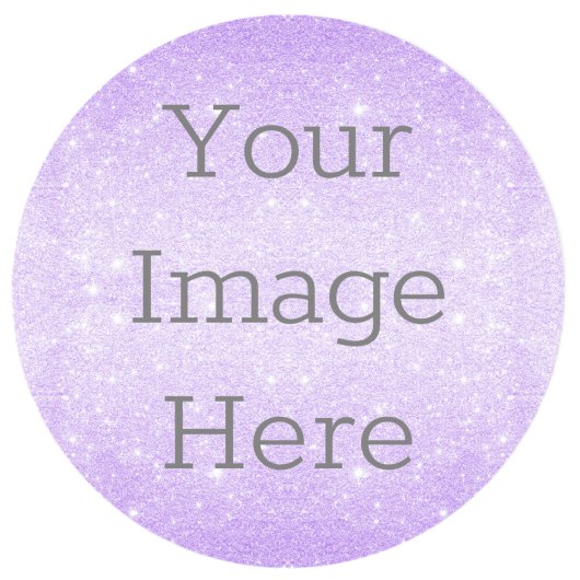 Erstellen Sie Ihren eigenen Lila Glitzer-Staub aus Runder Aufkleber