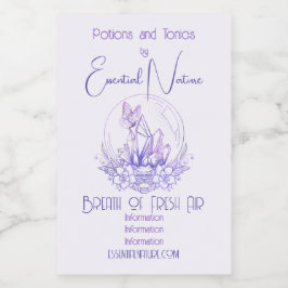 Erstellen Sie Ihren eigenen Lila Kristallball und  Lebensmitteletikett