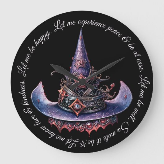 Erstellen Sie Ihren eigenen Lila Orange Celestial Große Wanduhr (Vorderseite)