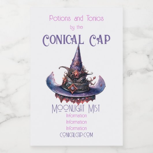 Erstellen Sie Ihren eigenen Lila Orange Celestial  Weinetikett (Einzelnes Label)