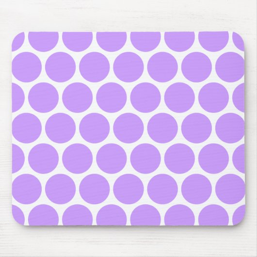 Erstellen Sie Ihren eigenen Lila Polka-Dot Mousepad (Vorne)