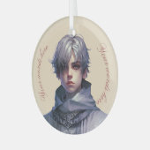 Erstellen Sie Ihren eigenen Lila Prinzen Ornament Aus Glas (Vorderseite links)