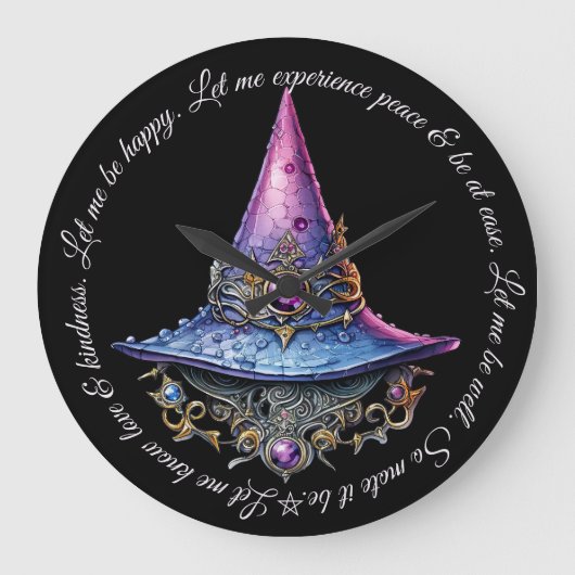 Erstellen Sie Ihren eigenen Lila rosa Schmuck mit  Große Wanduhr (Vorderseite)