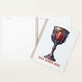 Erstellen Sie Ihren eigenen Lila und roten Chalice Planer