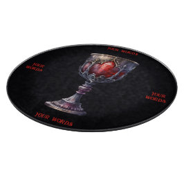 Erstellen Sie Ihren eigenen Lila und roten Chalice Schneidebrett