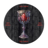 Erstellen Sie Ihren eigenen Lila und roten Chalice Schneidebrett (Vorderseite)