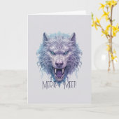 Erstellen Sie Ihren eigenen Lila Wölf Karte (Gelbe Blume)